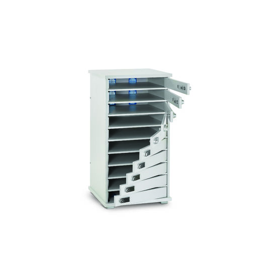 Armoire de rechargement 10 casiers LYTE 10MD Mini pour vos solutions de Stockage et recharge